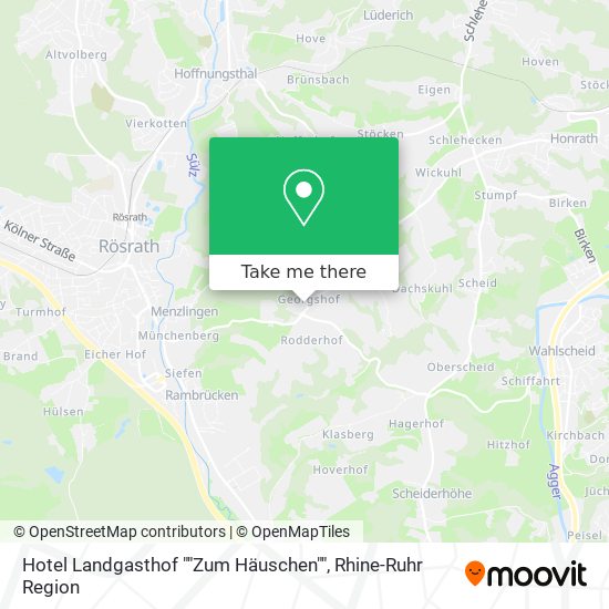 Hotel Landgasthof ""Zum Häuschen"" map