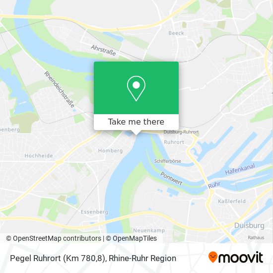 Pegel Ruhrort (Km 780,8) map
