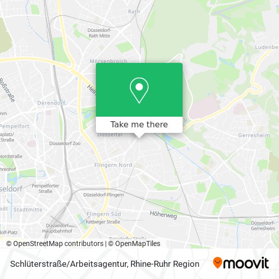 Карта Schlüterstraße/Arbeitsagentur