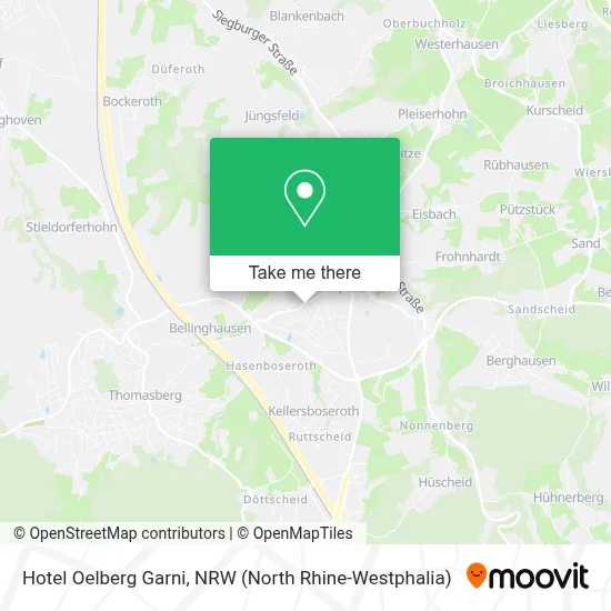 Hotel Oelberg Garni map