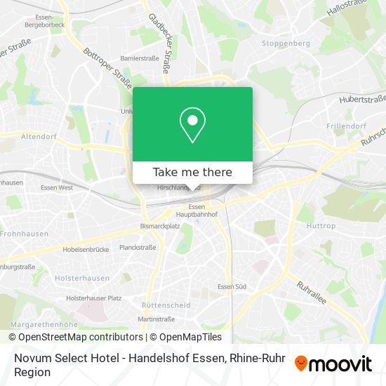 Novum Select Hotel - Handelshof Essen map