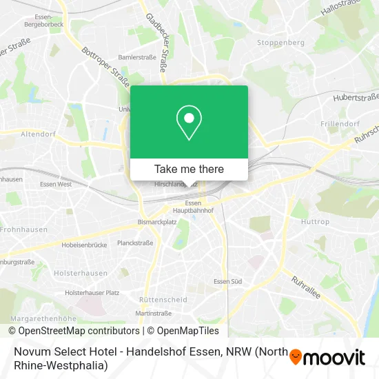 Карта Novum Select Hotel - Handelshof Essen