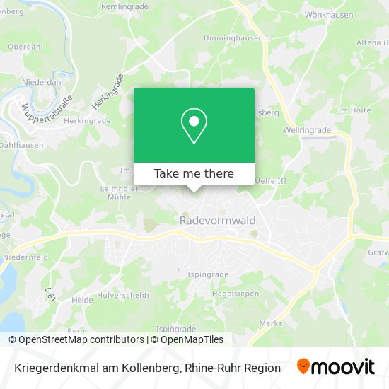 Карта Kriegerdenkmal am Kollenberg