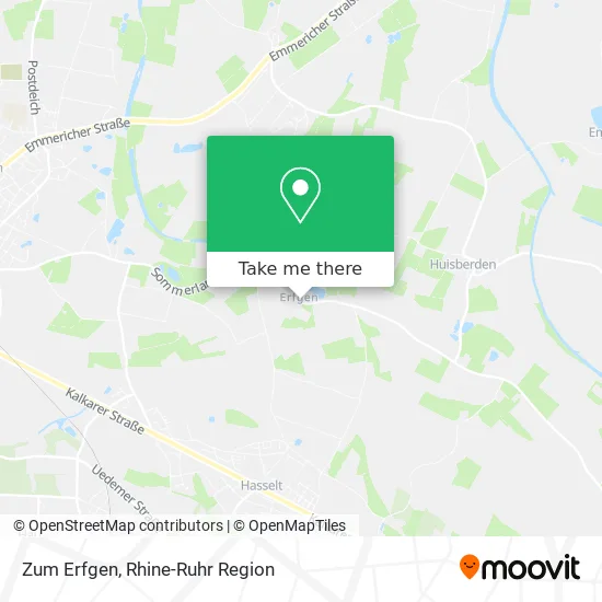 Карта Zum Erfgen