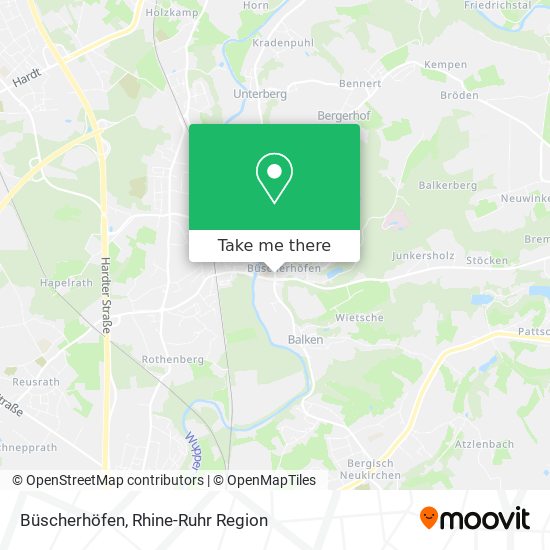 Büscherhöfen map