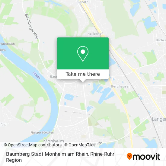 Карта Baumberg Stadt Monheim am Rhein