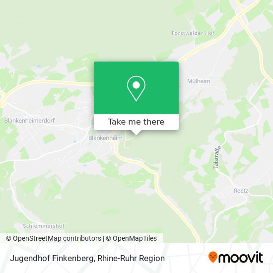 Jugendhof Finkenberg map