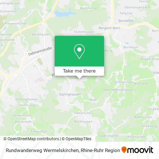 Rundwanderweg Wermelskirchen map
