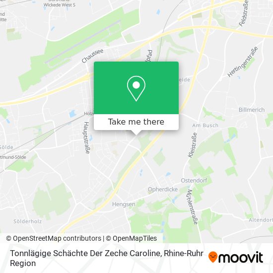 Tonnlägige Schächte Der Zeche Caroline map