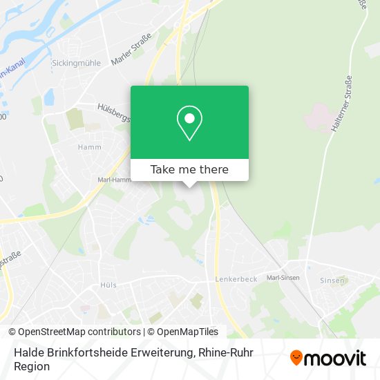 Halde Brinkfortsheide Erweiterung map