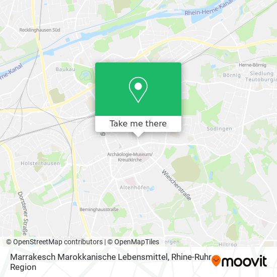 Marrakesch Marokkanische Lebensmittel map