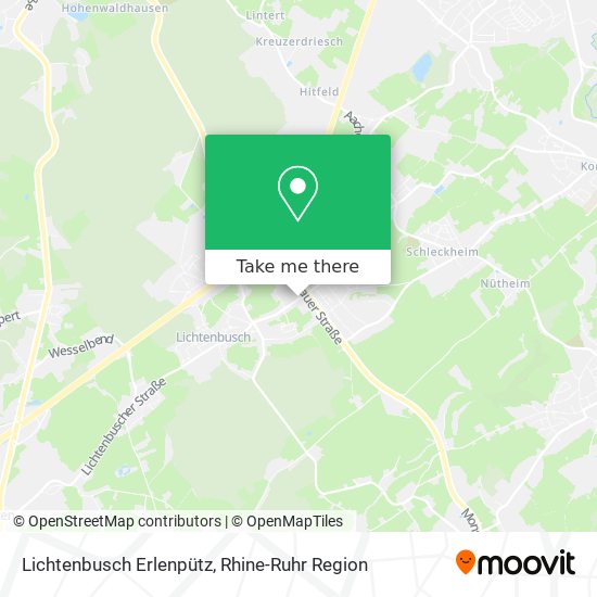Lichtenbusch Erlenpütz map
