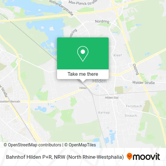 Bahnhof Hilden P+R map