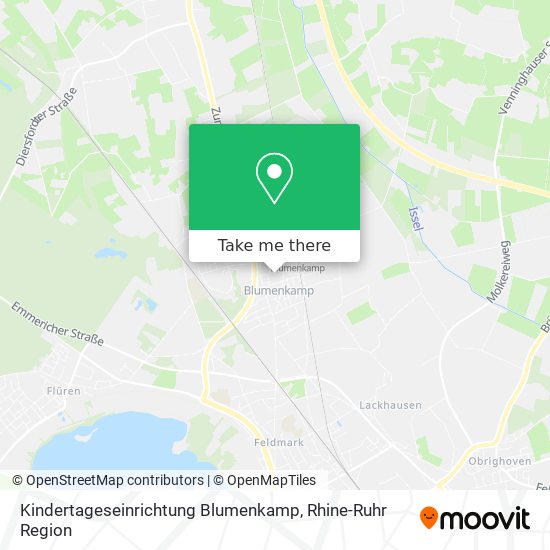 Карта Kindertageseinrichtung Blumenkamp