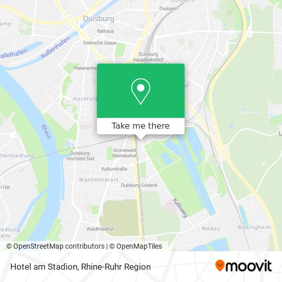 Hotel am Stadion map