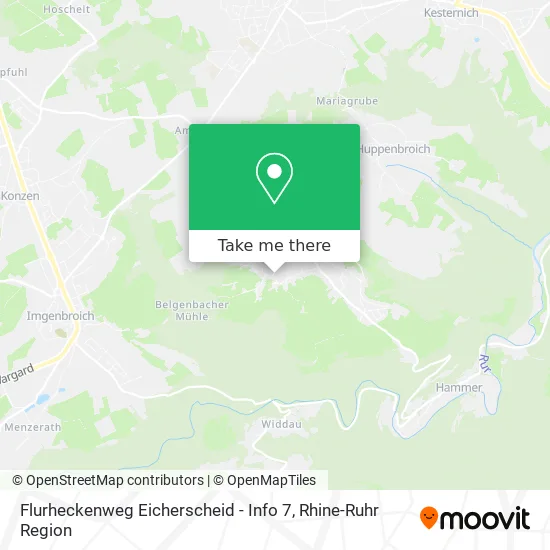 Карта Flurheckenweg Eicherscheid - Info 7