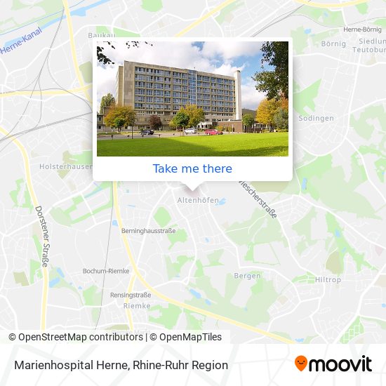 Marienhospital Herne map