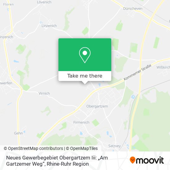 Neues Gewerbegebiet Obergartzem Iii: „Am Gartzemer Weg“ map