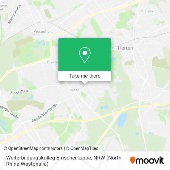 Карта Weiterbildungskolleg Emscher-Lippe