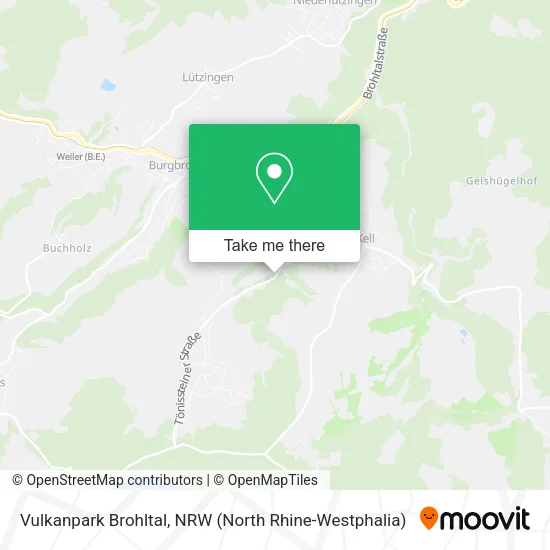 Карта Vulkanpark Brohltal