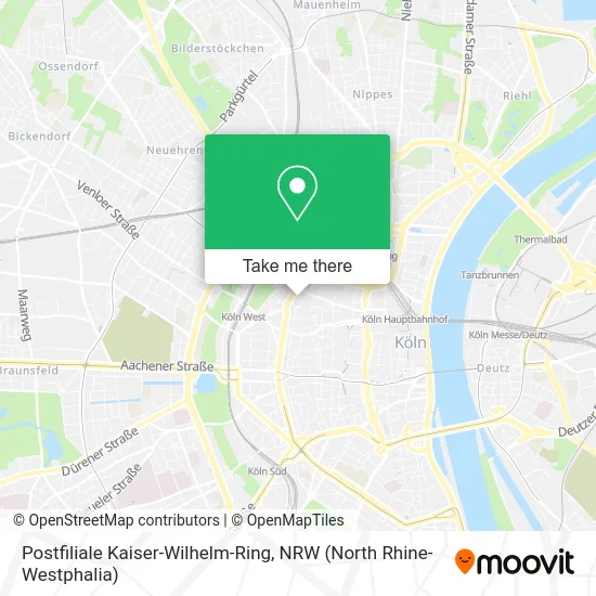 Postfiliale Kaiser-Wilhelm-Ring map