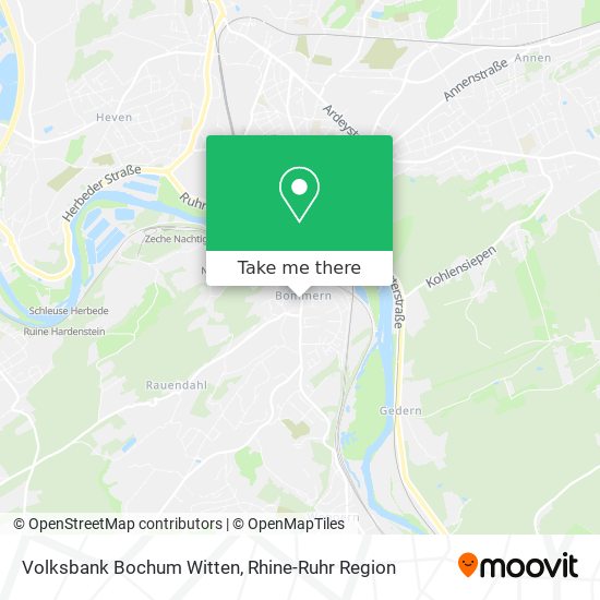 Volksbank Bochum Witten map