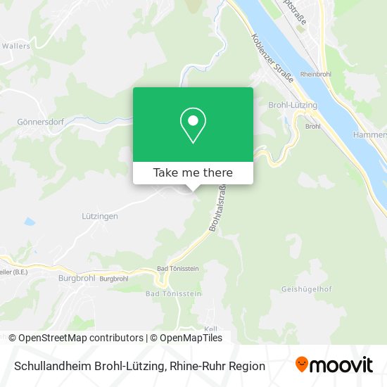 Schullandheim Brohl-Lützing map