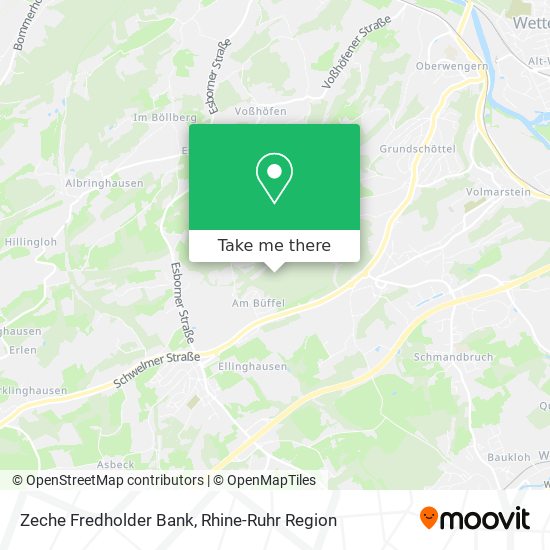 Zeche Fredholder Bank map