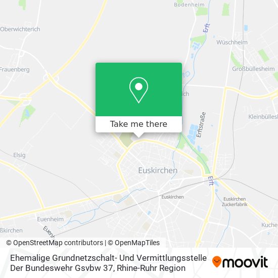 Ehemalige Grundnetzschalt- Und Vermittlungsstelle Der Bundeswehr Gsvbw 37 map