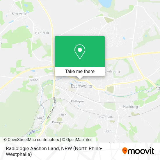 Radiologie Aachen Land map