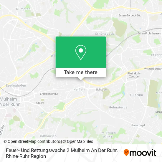 Карта Feuer- Und Rettungswache 2 Mülheim An Der Ruhr