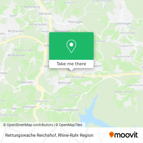 Карта Rettungswache Reichshof