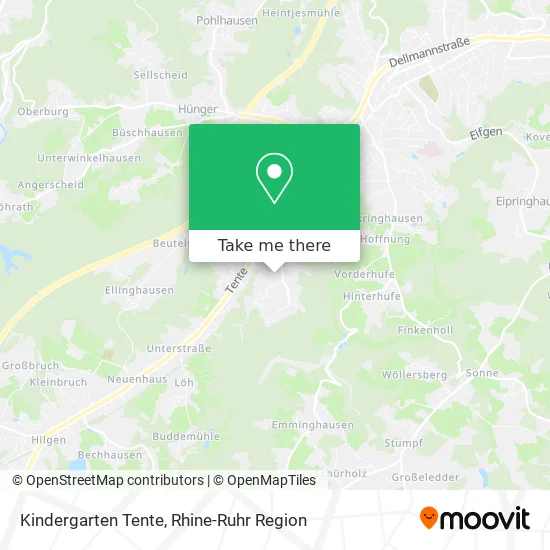 Kindergarten Tente map