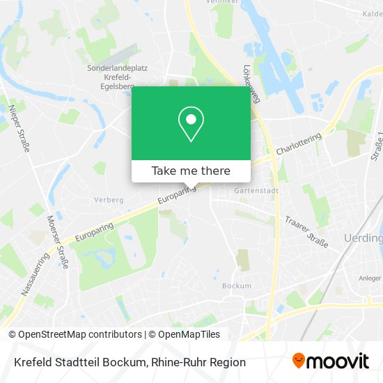 Krefeld Stadtteil Bockum map