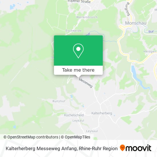 Kalterherberg Messeweg Anfang map