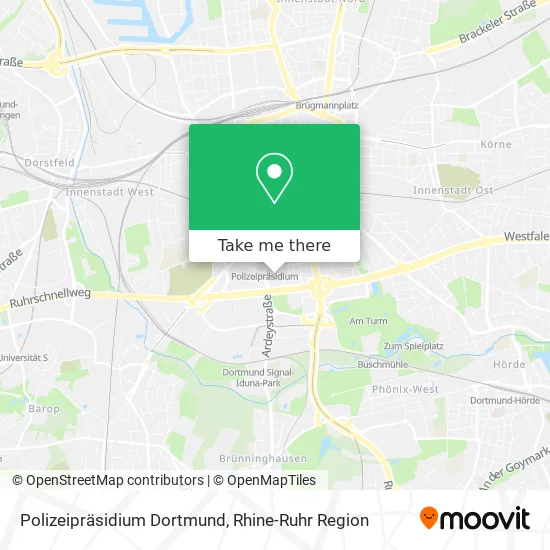 Карта Polizeipräsidium Dortmund
