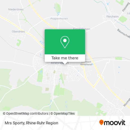 Mrs Sporty map