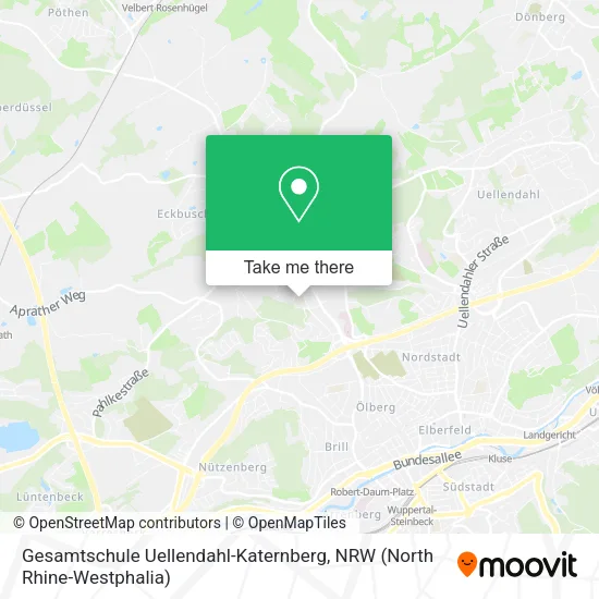 Карта Gesamtschule Uellendahl-Katernberg