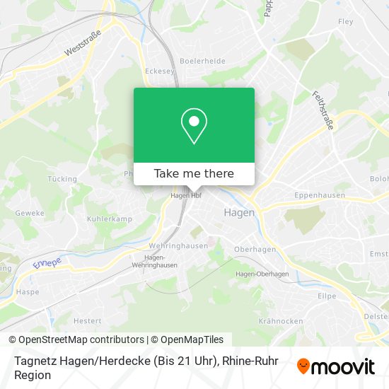 Tagnetz Hagen / Herdecke (Bis 21 Uhr) map