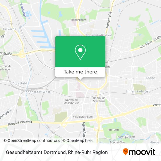 Gesundheitsamt Dortmund map
