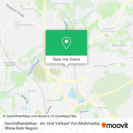 Карта Secondhandshop - An- Und Verkauf Von Multimedia