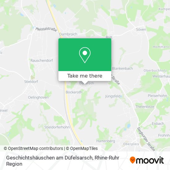 Geschichtshäuschen am Düfelsarsch map