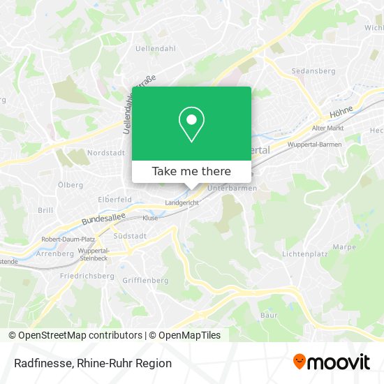 Radfinesse map