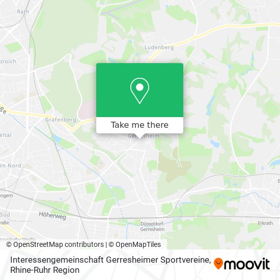 Карта Interessengemeinschaft Gerresheimer Sportvereine