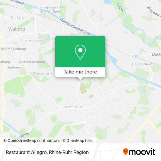 Restaurant Allegro map