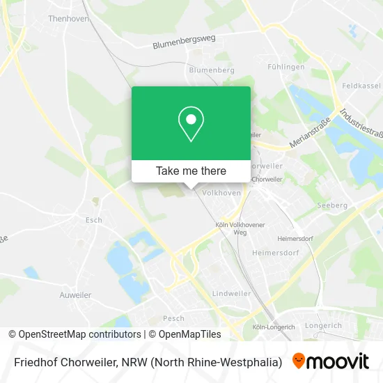 Friedhof Chorweiler map