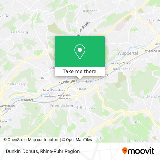 Dunkin' Donuts map