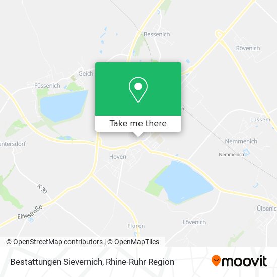 Bestattungen Sievernich map