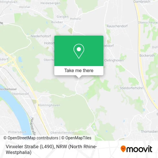 Карта Vinxeler Straße (L490)