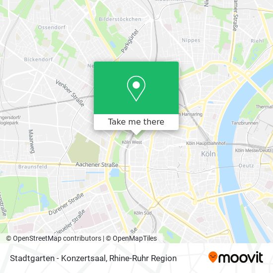 Stadtgarten - Konzertsaal map